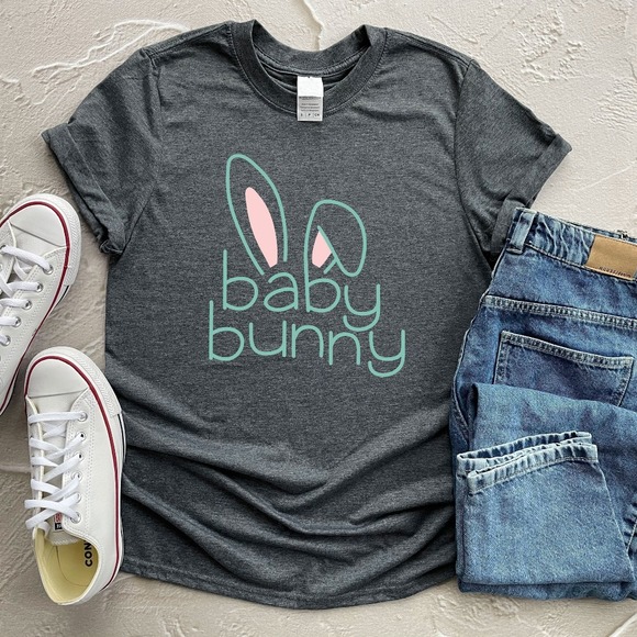 Mama BunnyBaby Bunny Shirt, Easter Shirt, Cute Easter Shirt, Easter Bunny Shirt - Picture 1 of 2